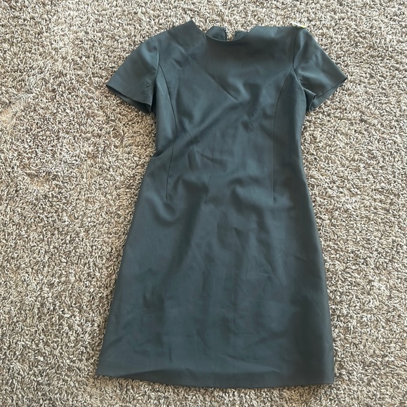 Theory Round-Neck Short-Sleeved Dress - Grey size 0 - Picture 3 of 5